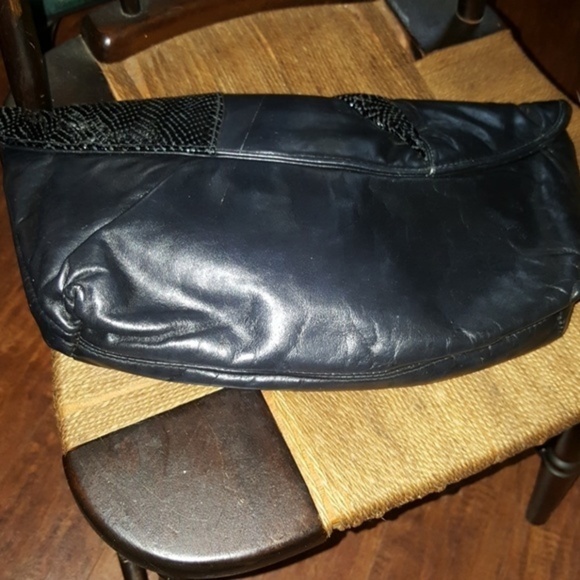 Vintage leather and snakeskin clutch - Picture 3 of 8